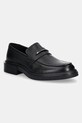 Δερμάτινα μοκασίνια Calvin Klein MOCCASIN CDR λείο δέρμα μαύρο HM0HM01774