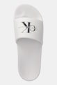 Calvin Klein Jeans klapki SLIDE MONOGRAM biały YM0YM01271