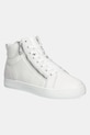 Kožené tenisky Calvin Klein Jeans CLASSIC CUPSOLE ZIP MID IN usňová koža biela YM0YM01156