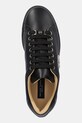 Kožené tenisky Philipp Plein Nappa Lo-Top Hexagon čierna USC0670.PLE010N.0202