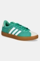 adidas sneakersy zamszowe VL Court 3.0 imitacja skóry licowej zielony JP5285