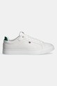 Tommy Hilfiger bőr sportcipő ICON COURT PINPERF LTH FM0FM05483 fehér SS25