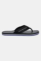 Tommy Hilfiger slapi HILFIGER LEATHER BEACH SANDAL FM0FM05442 negru SS25