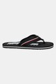 Tommy Hilfiger slapi CORPORATE HILFIGER BEACH SANDAL FM0FM05436 negru SS25