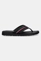 Tommy Hilfiger papuci CORE HILFIGER TOE POST LH SANDAL FM0FM05416 negru SS25