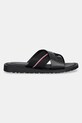 Pantofle Tommy Hilfiger CORE HILFIGER LH CRISS C SANDAL FM0FM05415 černá SS25