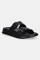 Кожаные шлепанцы Tommy Hilfiger D DENSITY HILFIGER LTH SAND чёрный FM0FM05414
