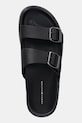 Tommy Hilfiger klapki skórzane D DENSITY HILFIGER LTH SAND czarny FM0FM05414