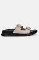 Tommy Hilfiger klapki zamszowe D DENSITY HILFIGER SDE SAND FM0FM05413 beżowy SS25