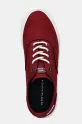 Ниски кецове Tommy Hilfiger TH HI VULC LOW OXFORD TWILL бордо FM0FM05400
