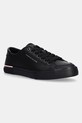 Шкіряні кросівки Tommy Hilfiger CORE CORPORATE VULC LEATHER низька чорний FM0FM05399