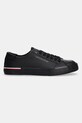Шкіряні кросівки Tommy Hilfiger CORE CORPORATE VULC LEATHER FM0FM05399 чорний SS25