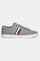 Tommy Hilfiger tenisówki TH HI VULC LOW CORE STRIPES MESH FM0FM05393 szary SS25