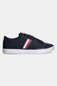 Tommy Hilfiger tenisówki TH HI VULC LOW CORE STRIPES MESH FM0FM05393 granatowy SS25