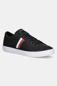 Tommy Hilfiger tenisi TH HI VULC LOW CORE STRIPES MESH negru FM0FM05393
