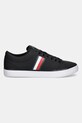 Tommy Hilfiger tenisi TH HI VULC LOW CORE STRIPES MESH FM0FM05393 negru SS25