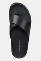 Кожаные шлепанцы Tommy Hilfiger D DENSITY HILFIGER LTH CC SAND чёрный FM0FM05358