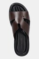 Kožené šľapky Tommy Hilfiger PREMIUM HILFIGER SLIPON LH SAND hnedá FM0FM05357