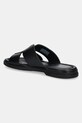 Încălțăminte Tommy Hilfiger slapi de piele PREMIUM HILFIGER SLIPON LH SAND FM0FM05357 negru
