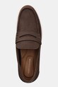 Nubukové mokasíny Tommy Hilfiger TOMMY HILFIGER NUBUCK P LOAFER hnedá FM0FM05350