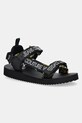 Versace Jeans Couture szandál szintetikus fekete 78YA3S7B.ZSC21.G89