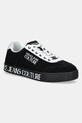 Замшевые кроссовки Versace Jeans Couture имитация натуральной кожи чёрный 78YA3SK6.ZPB02.899