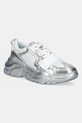 Sneakers boty Versace Jeans Couture textilní stříbrná 78YA3SC4.ZSC56.LA3