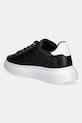 Încălțăminte Just Cavalli sneakers din piele 78QA3SBFZPA96899 negru
