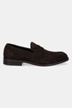 BOSS mocasini din piele întoarsă Limber 50541729.201 maro SS25