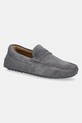 BOSS mocasini din piele intoarsa Noel piele întoarsă gri 50541750.035