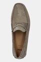 BOSS mocasini din piele intoarsa Noel verde 50541750.342