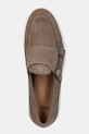 BOSS mokasyny zamszowe Sienne brązowy 50541760.260