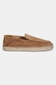 BOSS espadrile din piele intoarsa Madeira 50541781.212 maro SS25