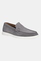 BOSS mocasini din piele intoarsa Sienne piele întoarsă gri 50543083.035