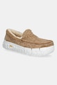 UGG mokasyny zamszowe Ascot Wrap Tech skóra zamszowa brązowy 1167670.CHE