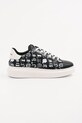 Кожаные кроссовки Karl Lagerfeld KAPRI MENS низкая чёрный KL52512T.001
