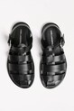 Шкіряні сандалі Karl Lagerfeld KASTOR III чорний KL70223.000