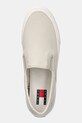 Tommy Jeans teniși SLIP ON CANVAS COLOR bej EM0EM01544