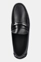 Кожаные мокасины Calvin Klein DRIVER W/ NY BIT LTH чёрный HM0HM01701