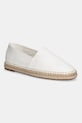 Calvin Klein espadrile ESPADRILLE CV LOGO Planet friendly alb HM0HM01808