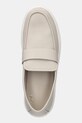 Calvin Klein mokasyny skórzane MOCCASIN LTH UNLINED beżowy HM0HM01813