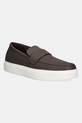 Calvin Klein mokasyny skórzane MOCCASIN LTH UNLINED brązowy HM0HM01813