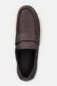 Calvin Klein mokasyny skórzane MOCCASIN LTH UNLINED brązowy HM0HM01813
