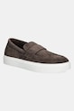 Calvin Klein mocasini din piele intoarsa MOCCASIN SUE UNLINED piele întoarsă maro HM0HM01819