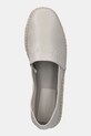 Kožené espadrilky Calvin Klein ESPADRILLE LTH šedá HM0HM01882