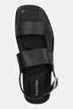 Kožené sandále Calvin Klein BACK STRAP W/ BUCKLE čierna HM0HM01736