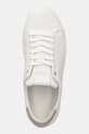 Calvin Klein sneakersy skórzane LOW TOP LACE UP NU biały HM0HM01758