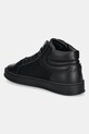 Boty Sneakers boty Calvin Klein HIGH TOP LACE UP EYELET JAQ MONO HM0HM01816 černá
