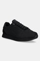 Tenisky Calvin Klein Jeans RUNNER SOCK LACEUP MG CANVAS semišová koža čierna YM0YM01217