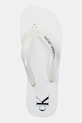 Calvin Klein Jeans șlapi BEACH SANDAL TRANSPARENT TPU alb YM0YM01267
